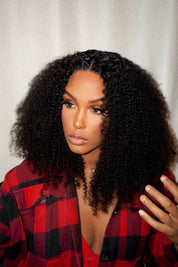 Tasha – Glueless Kinky Curly 4x4 Lace Front Wigs