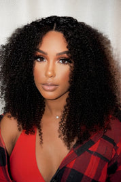 Tasha – Glueless Kinky Curly 4x4 Lace Front Wigs