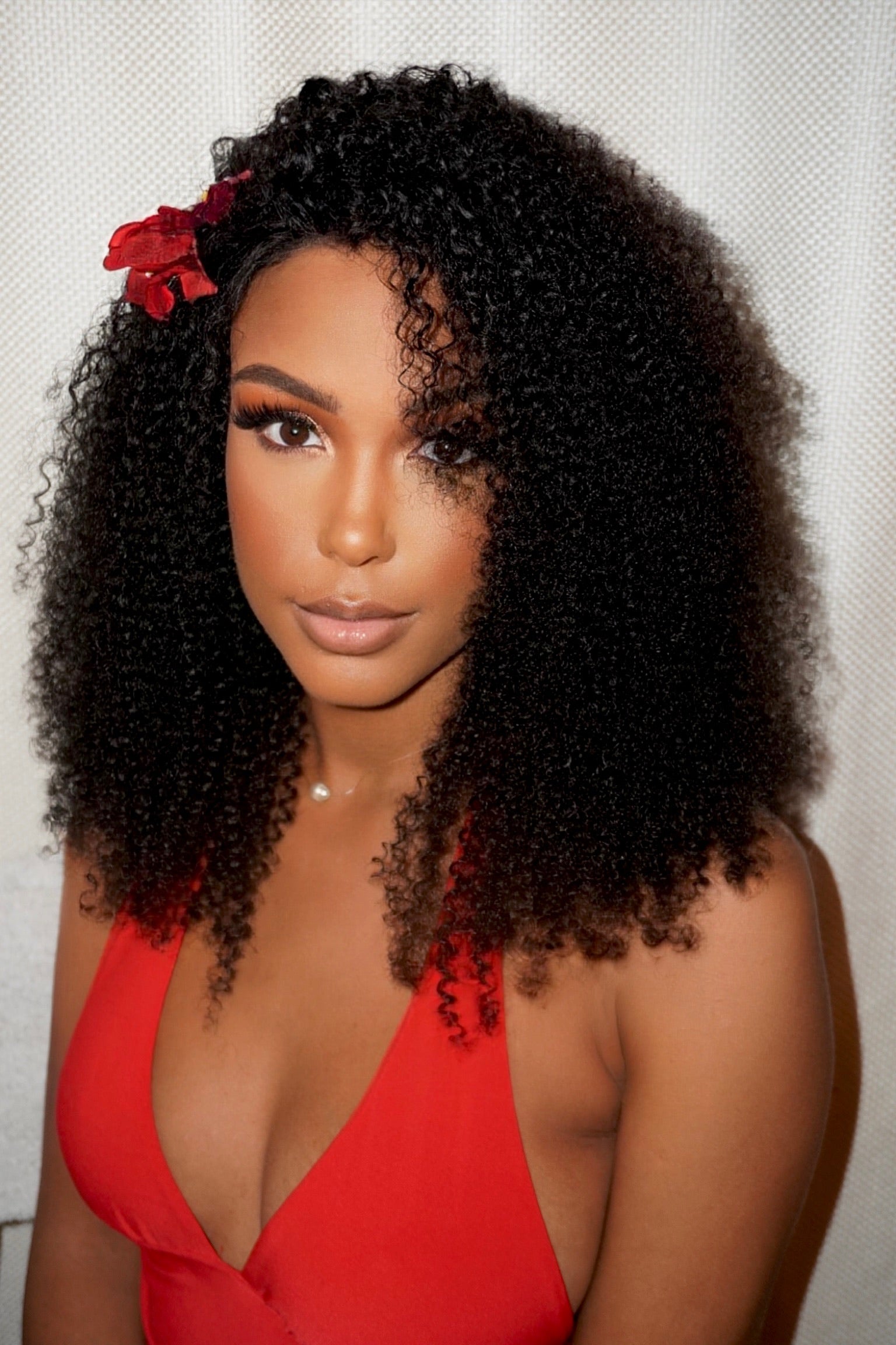 Tasha – Glueless Kinky Curly 4x4 Lace Front Wigs